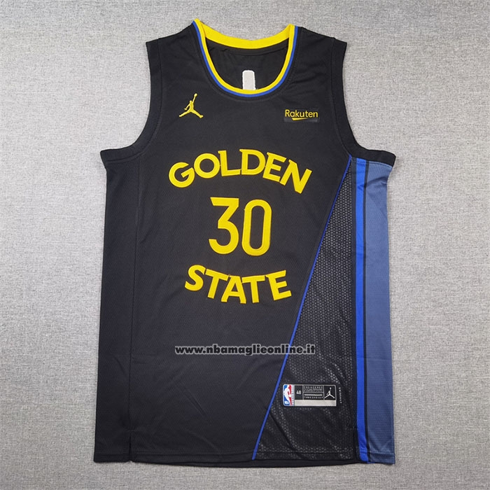 Maglia Golden State Warriors Stephen Curry #30 Statement 2024-25 Nero